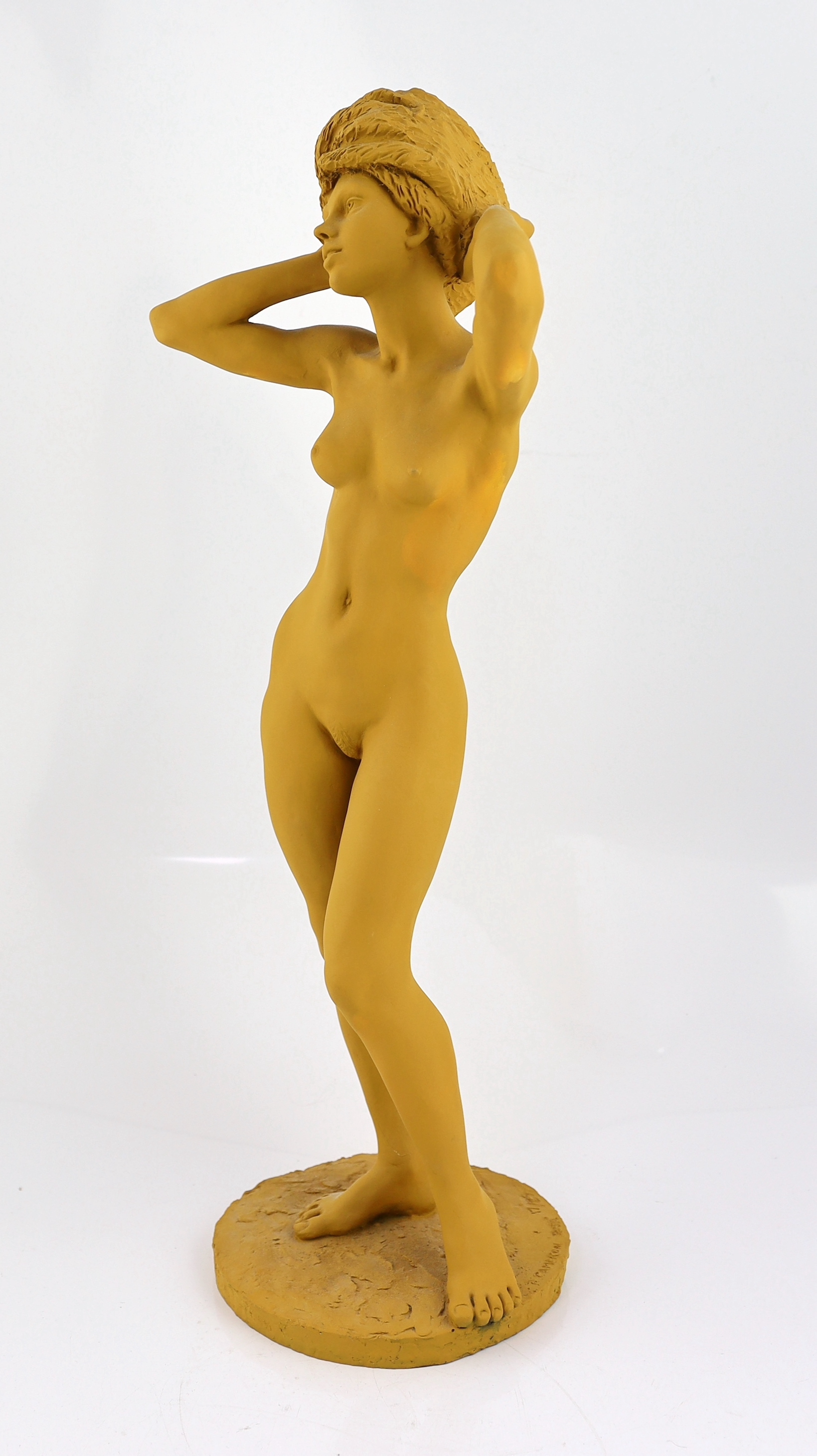 Ronald Cameron (1930-2013), a composition figure of Rosa, 61cm high